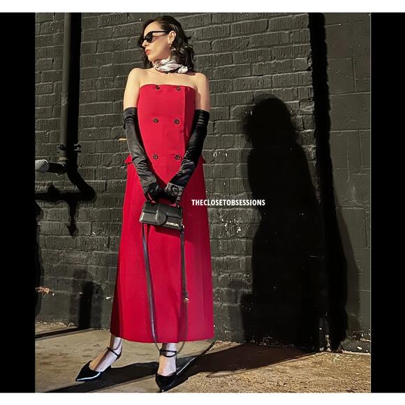 ZARA BLOGGER FAVE!!! Midi Dress with Front Slit NWT - Picture 13 of 16